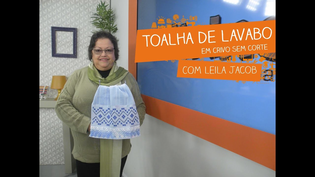 Toalha de Lavabo em Crivo sem Corte com Leila Jacob | Vitrine do Artesanato na TV