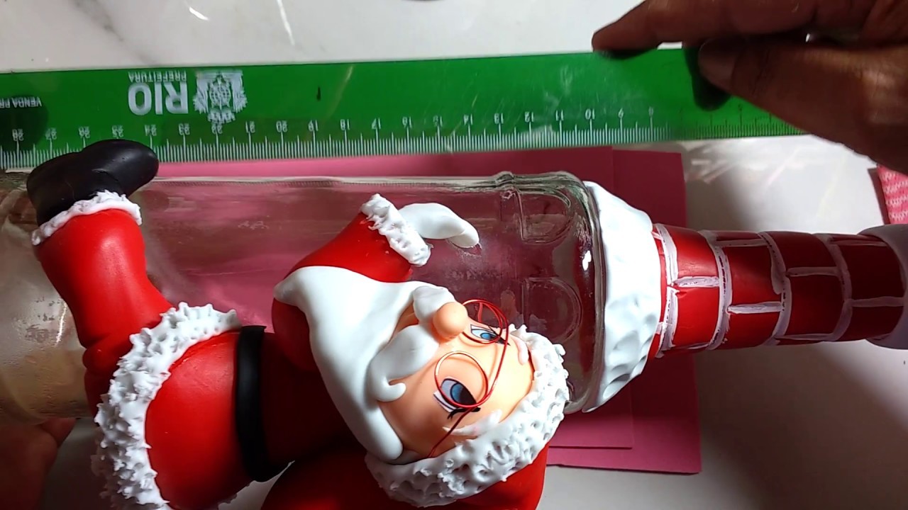 Tutorial Papai Noel na garrafa. Parte 1. #biscuiteirosemação