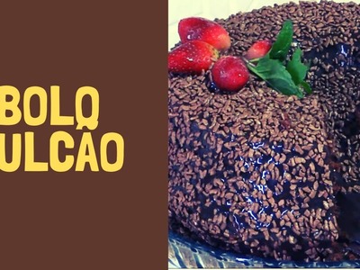 BOLO VULCÃO DE CHOCOLATE ( Brigadeiro ) - NA MEDIDA CERTA Mais Fácil!!
