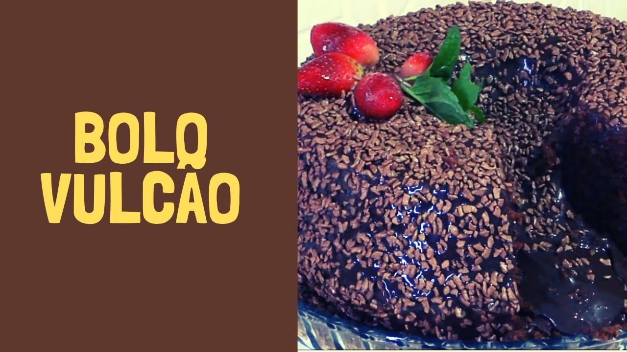 BOLO VULCÃO DE CHOCOLATE ( Brigadeiro ) - NA MEDIDA CERTA Mais Fácil!!