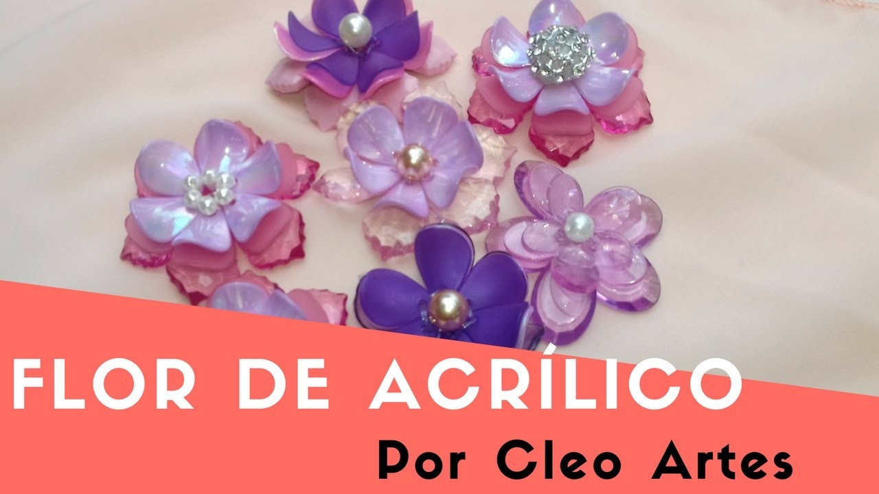 Flor de acrílico ( 09 )