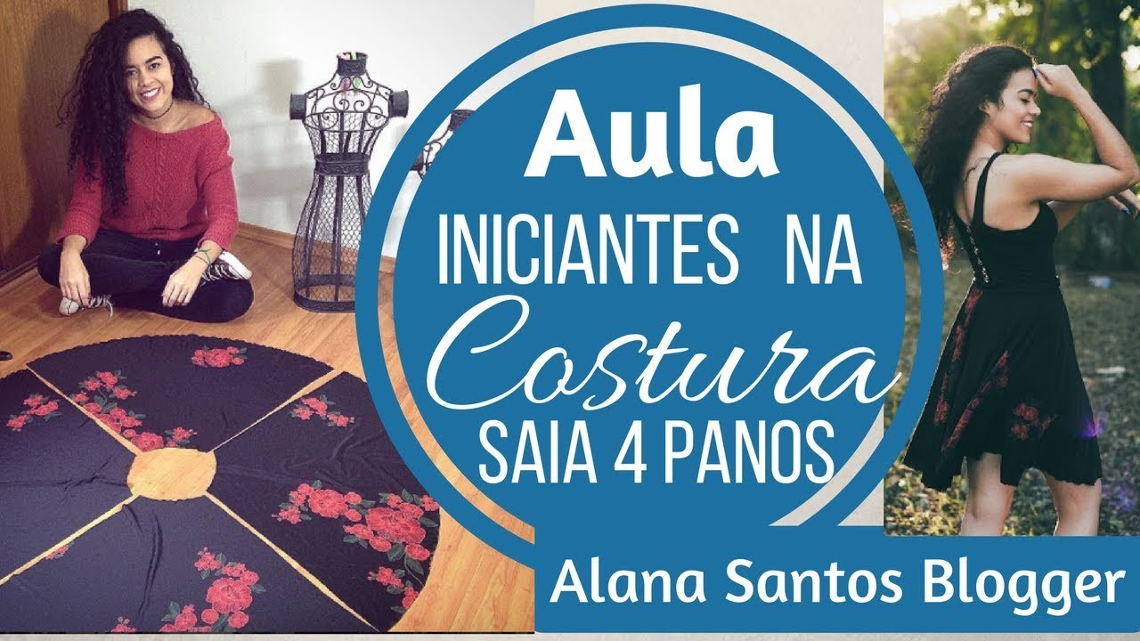 SAIA 4 PANOS efeito godê gastando menos tecido  Alana Santos Blogger