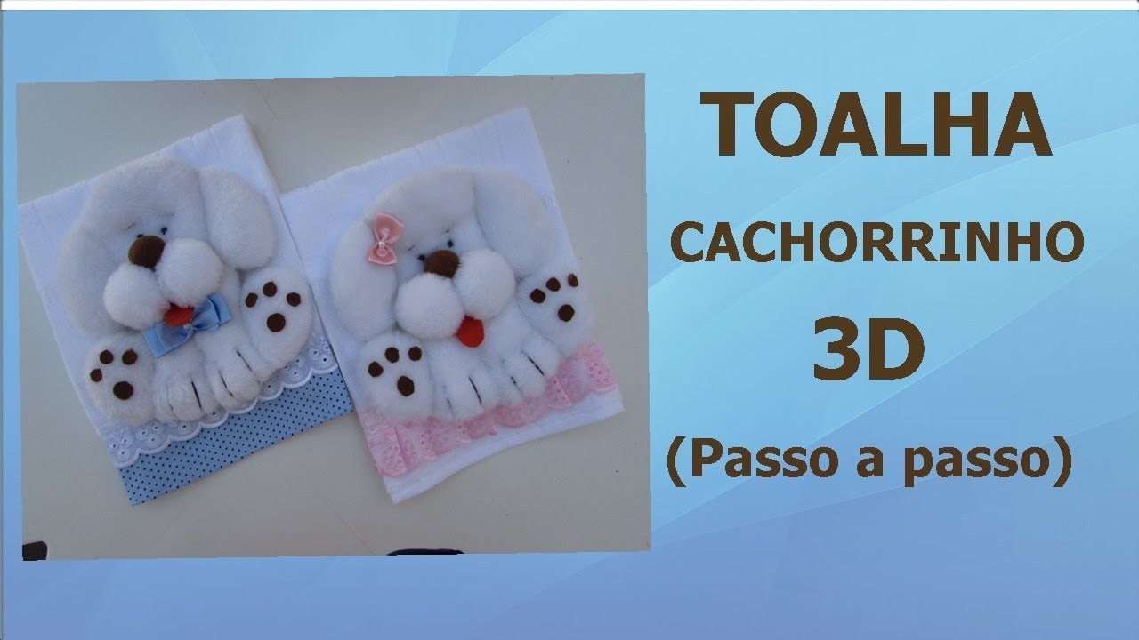 TOALHA CACHORRINHO 3D