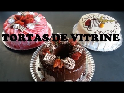 3 TORTAS DE VITRINE