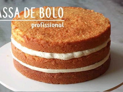 BOLO PROFISSIONAL | MASSA PERFEITA PARA PASTA AMERICANA E NAKED CAKE |