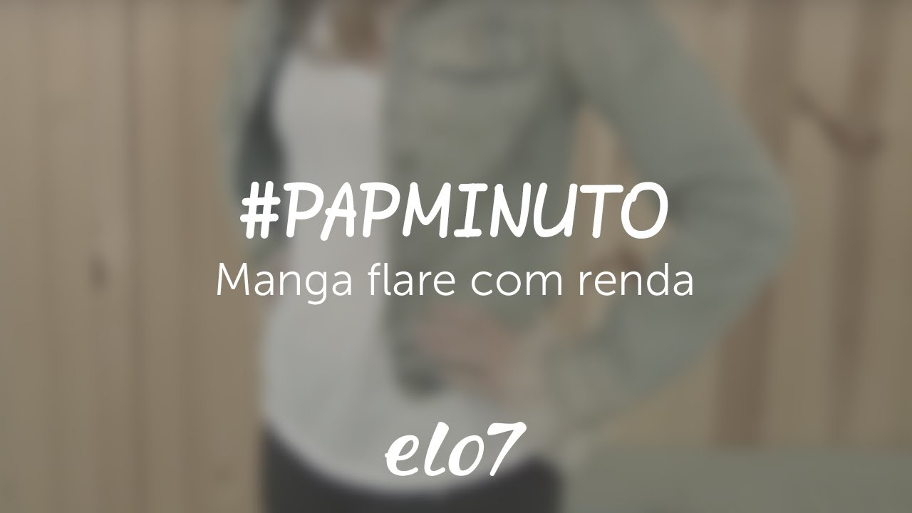 #papminuto - Manga Flare com Renda