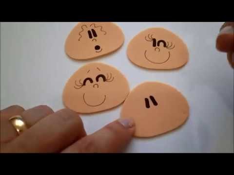 Rostinhos desenhados com caneta permanente