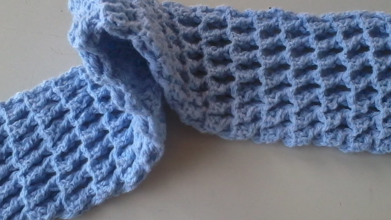 Como fazer cachecol de crochê