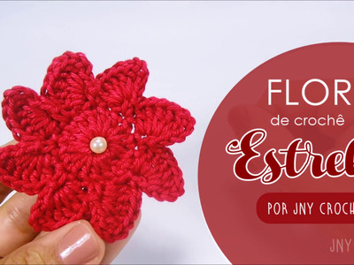 Flor de crochê | Estrela - JNY Crochê