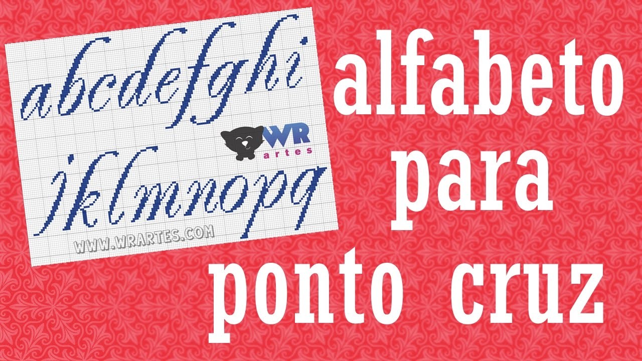 Alfabeto REQUINTADO minúsculo - Gráfico Grátis de ponto cruz
