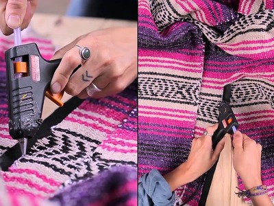 Aprenda a fazer Poncho de cobertor sem costurar