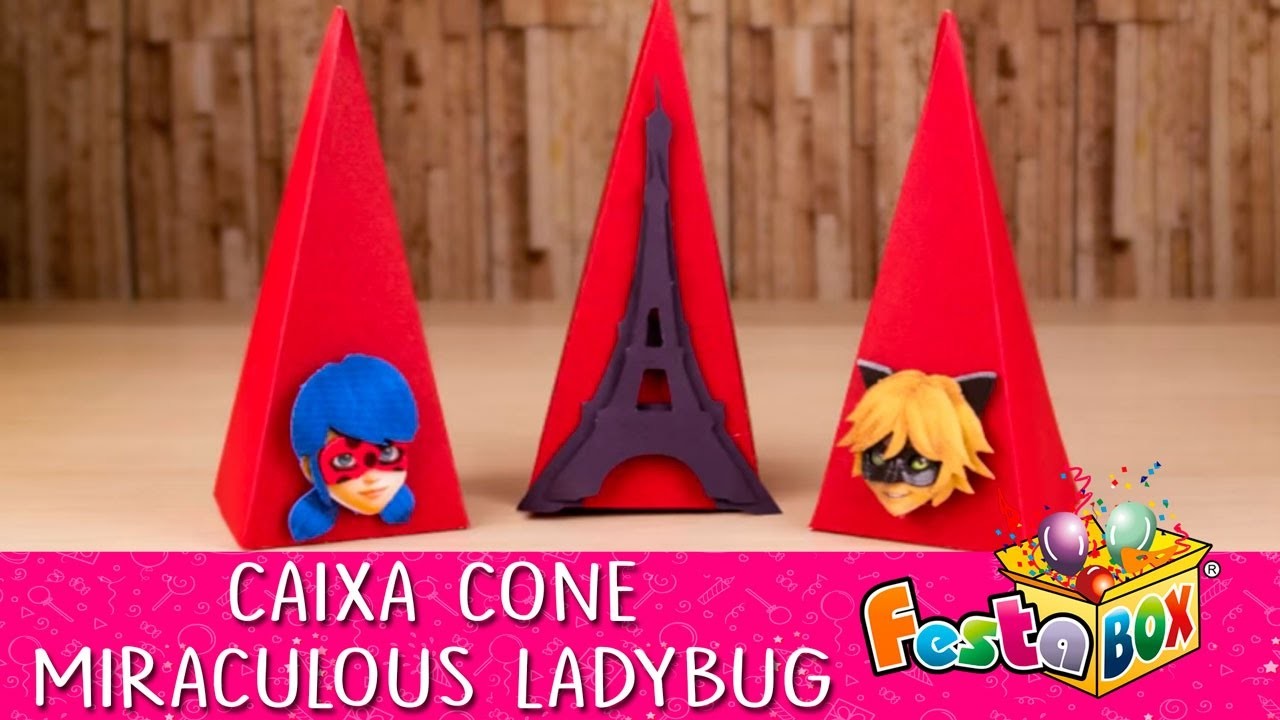 Como Fazer Caixa Cone Miraculous Ladybug
