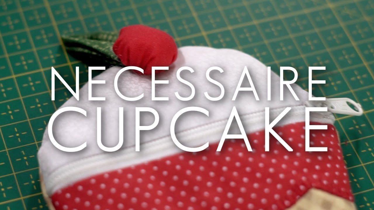 Dica de Sexta: Necessaire de Cupcake COM MOLDE (Tutorial Patchwork)