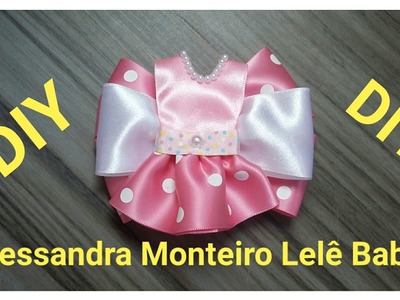 DIY:Laço Bailarina!????Para o dia das Crianças (Parte 2)|Elessandra Monteiro Lelê Baby V:21????????