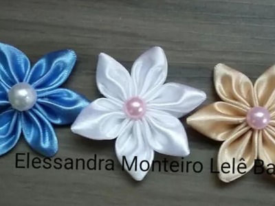 Florzinhas de Cetim!!????|Elessandra Monteiro Lelê Baby DIY????????