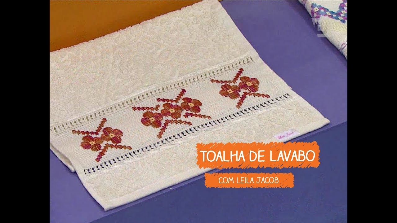 Toalha de Lavabo em Crivo com Leila Jacob | Vitrine do Artesanato na TV - TV Gazeta
