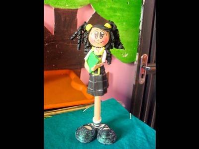 Canetas decoradas em eva