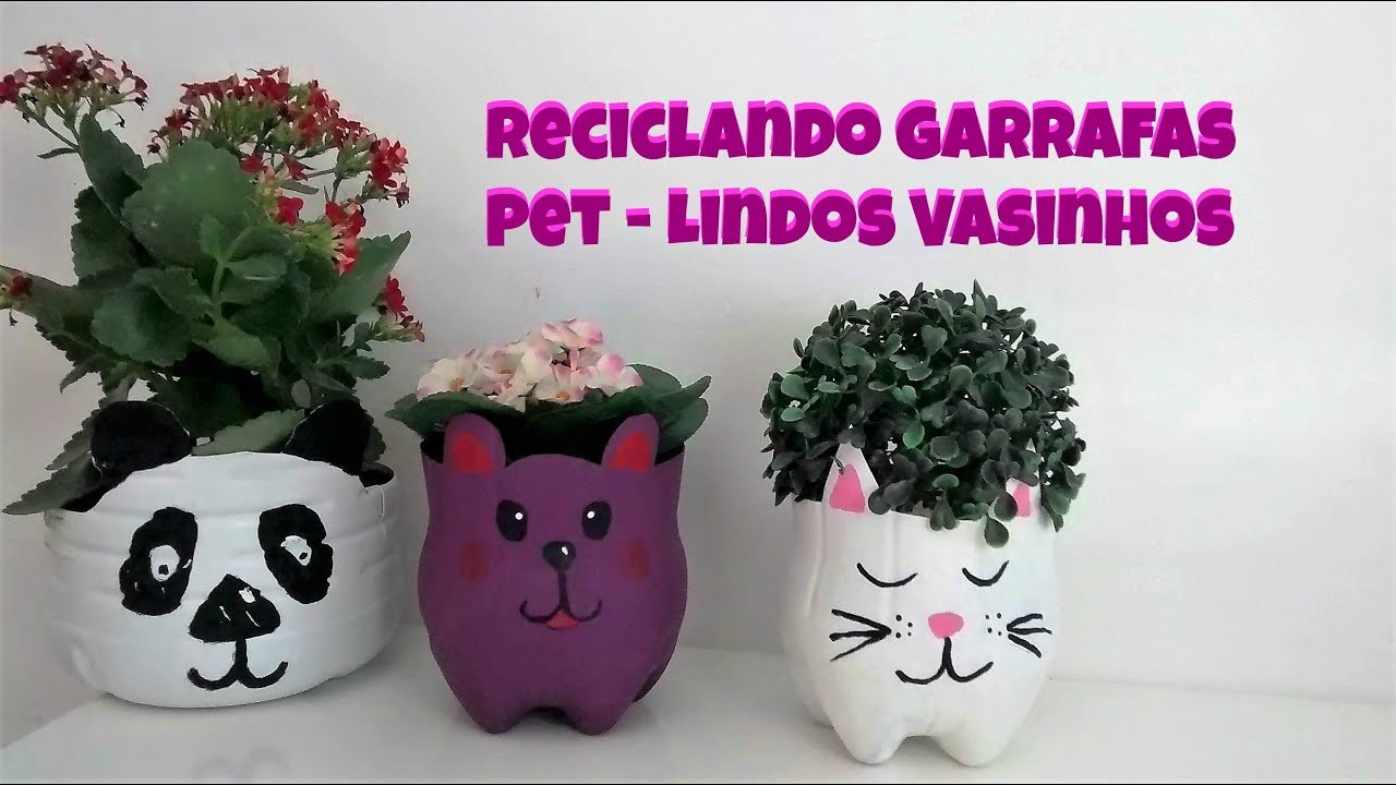 DIY: COMOFAZER Vasinho com Garrafas Pet. Carla Oliveira
