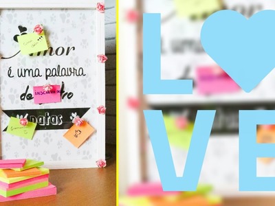 Quadro de recados super fofo