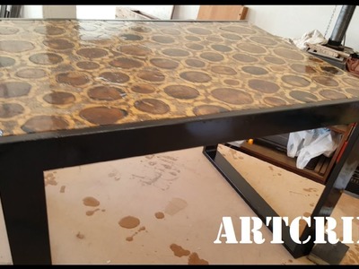 #8 - DIY - Mesa de sobreiro com resina epoxi