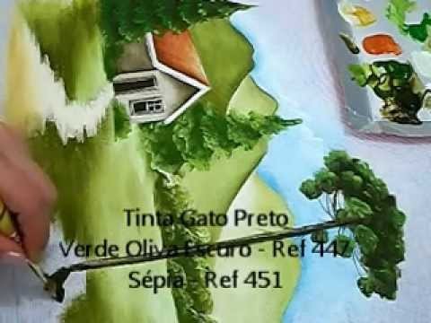 COMO PINTAR PAISAGEM - HOW TO PAINT  LANDSCAPE