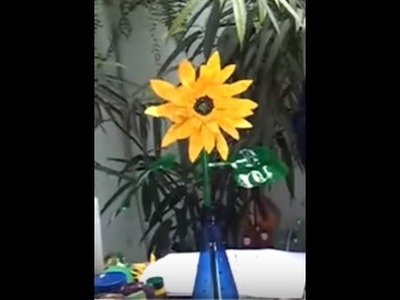 Flor de Girassol em PET - Aula 01