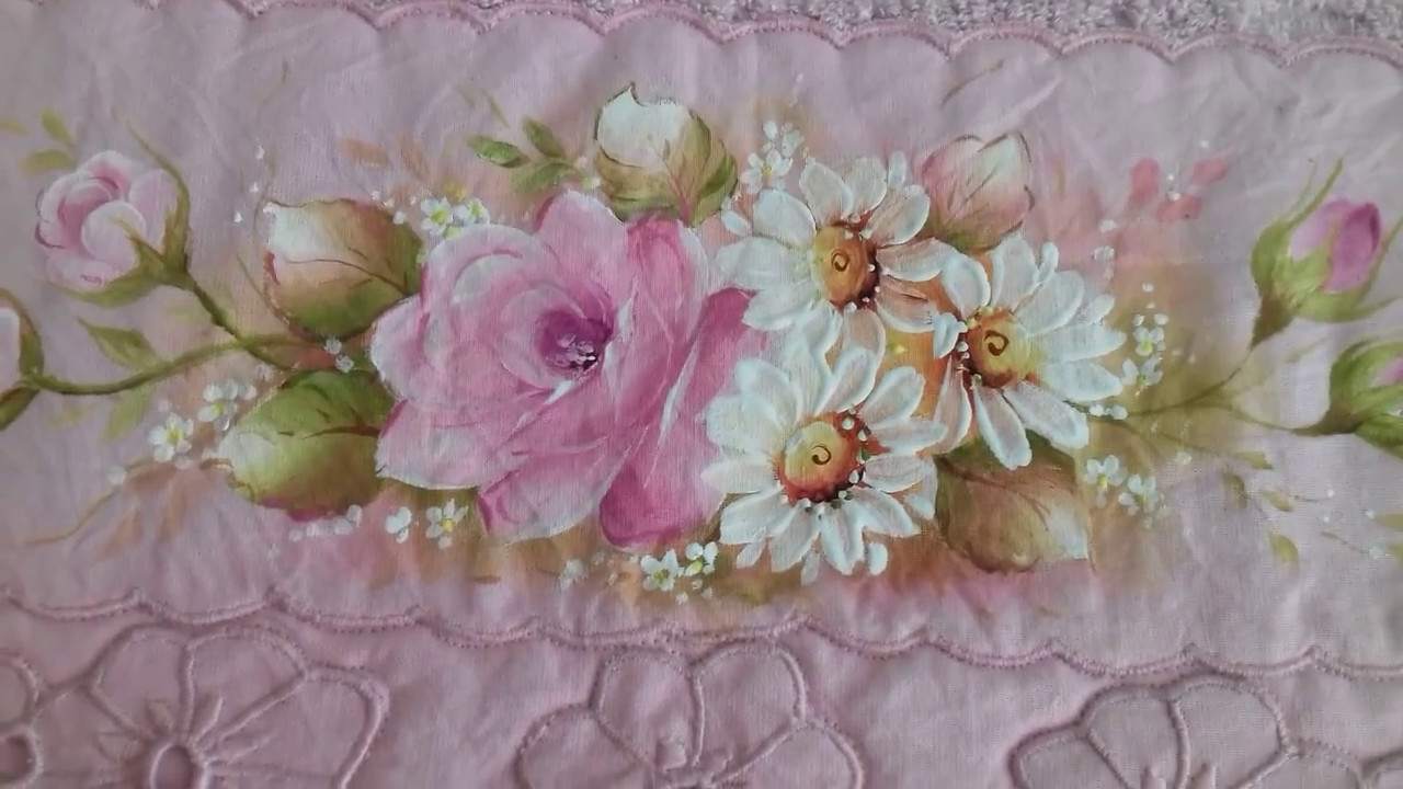 Pintura em Tecido. Aprenda Pintar Margarida.