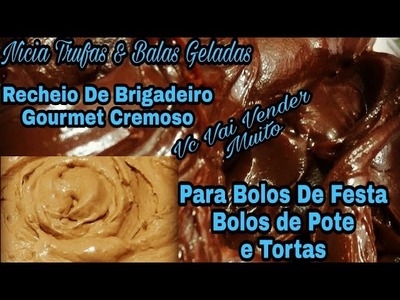 Recheio De Brigadeiro gourmet Cremoso Para Bolos De Festa Bolos De Pote e Tortas.