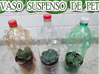Reciclando garrafa pet - vasos para plantas!