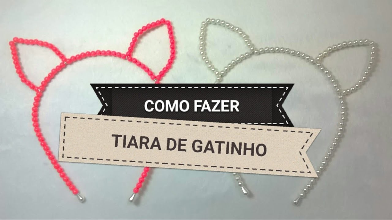 Tiara de Gatinho - Juju Carinha de Anjo