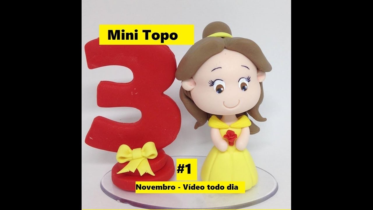 #2 - Mini Topo "Princesa Bela" - Raquel Fontinele