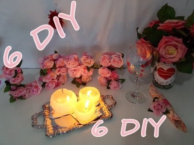 6 DIY: Itens e ideias de decoração para um jantar romântico.