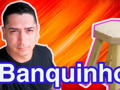 Banqueta feita com caibros