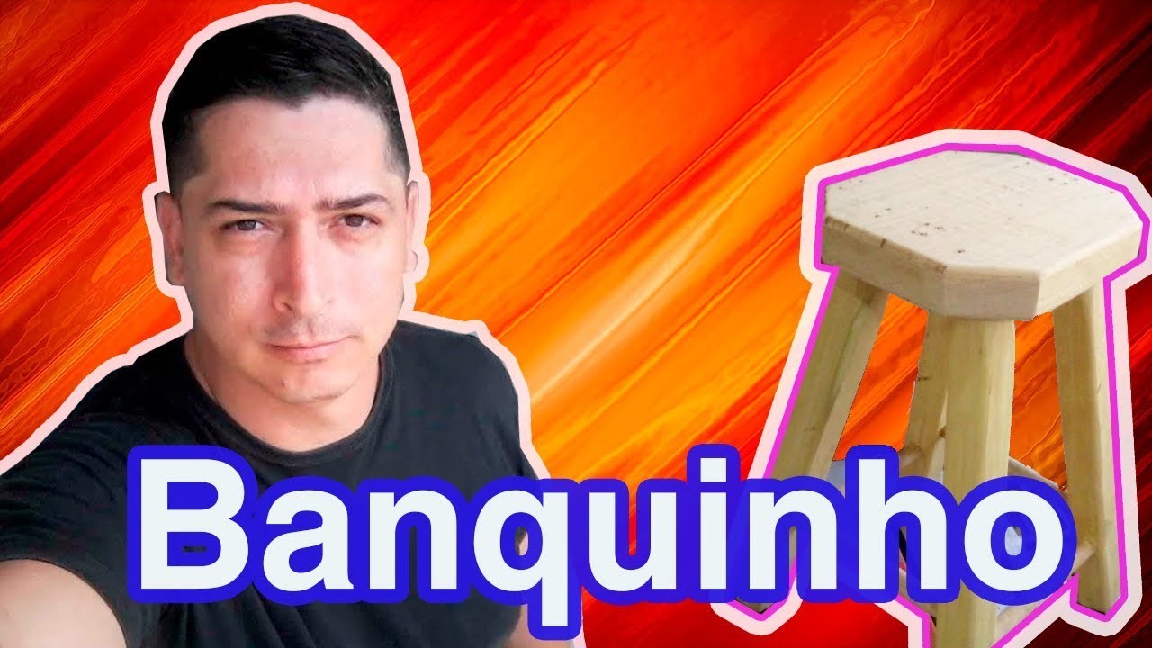 Banqueta feita com caibros