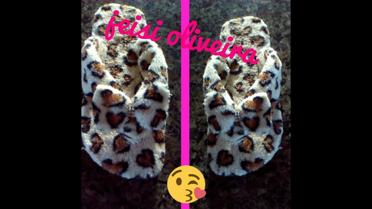 #chinelufas. Chinelinho de inverno. 