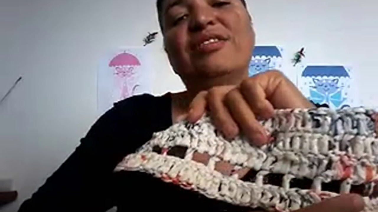 Como fazer Croché de Sacola Plastica