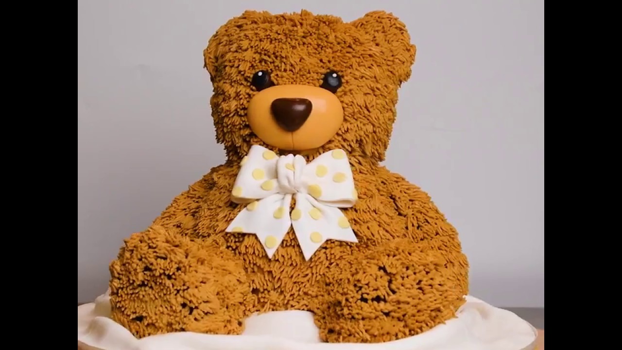 Como fazer um bolo ursinho decorado