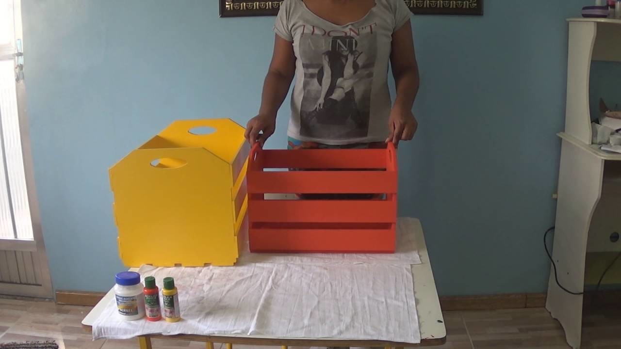 Como pintar seu caixote de feira