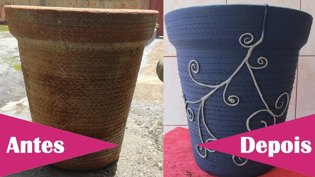 Customizando Vaso de Cerâmica + Dicas de pintura