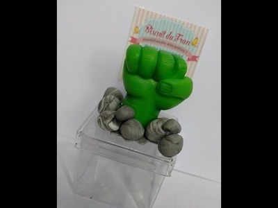 DIY- PAP Mão do Hulk em Biscuit - Biscuit da Fran