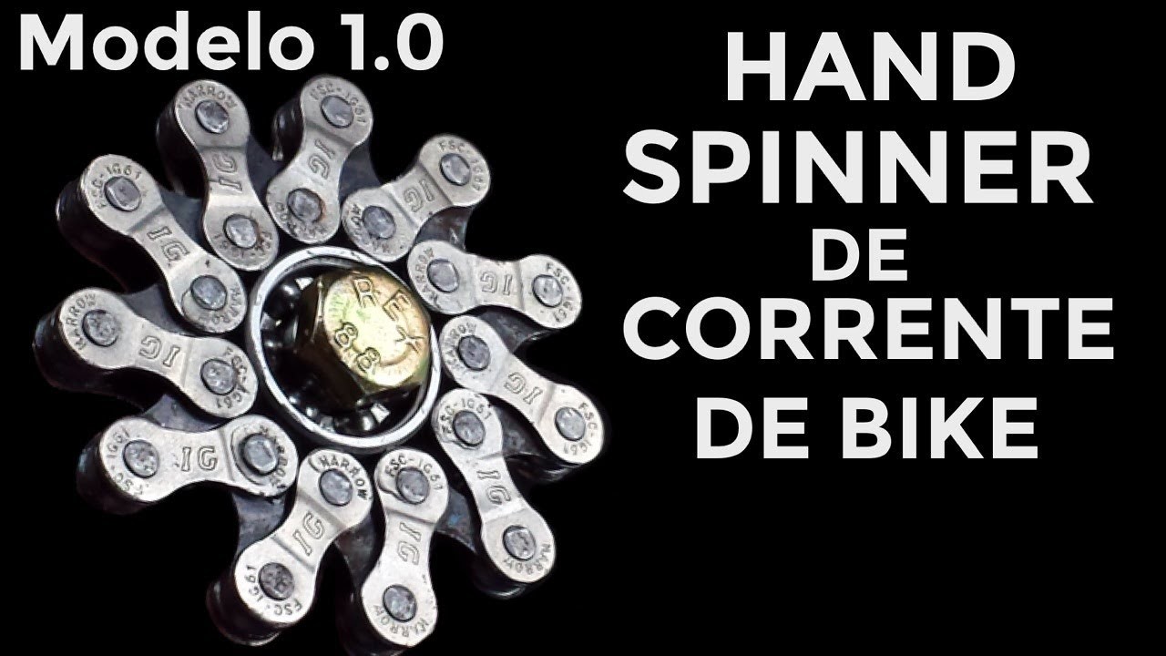 HAND SPINNER FEITO COM CORRENTE DE BIKE 1.0 - HAND SPINNER CASEIRO FEITO DE CORRENTE DE BICICLETA