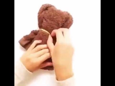 Ursinho de toalha de banho