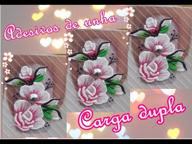 Adesivos de unha - Carga dupla