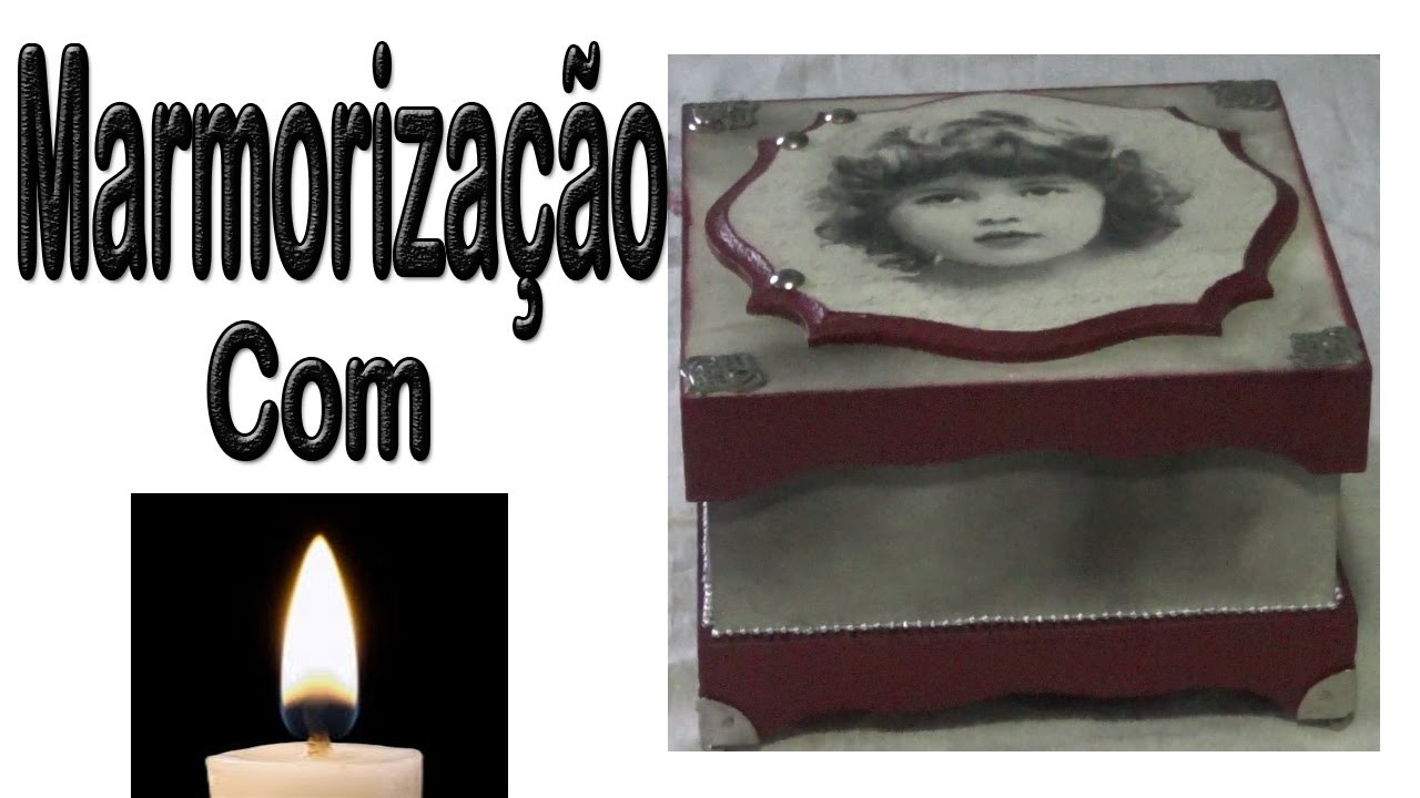 Caixa em mdf decorada com a fumaça da vela