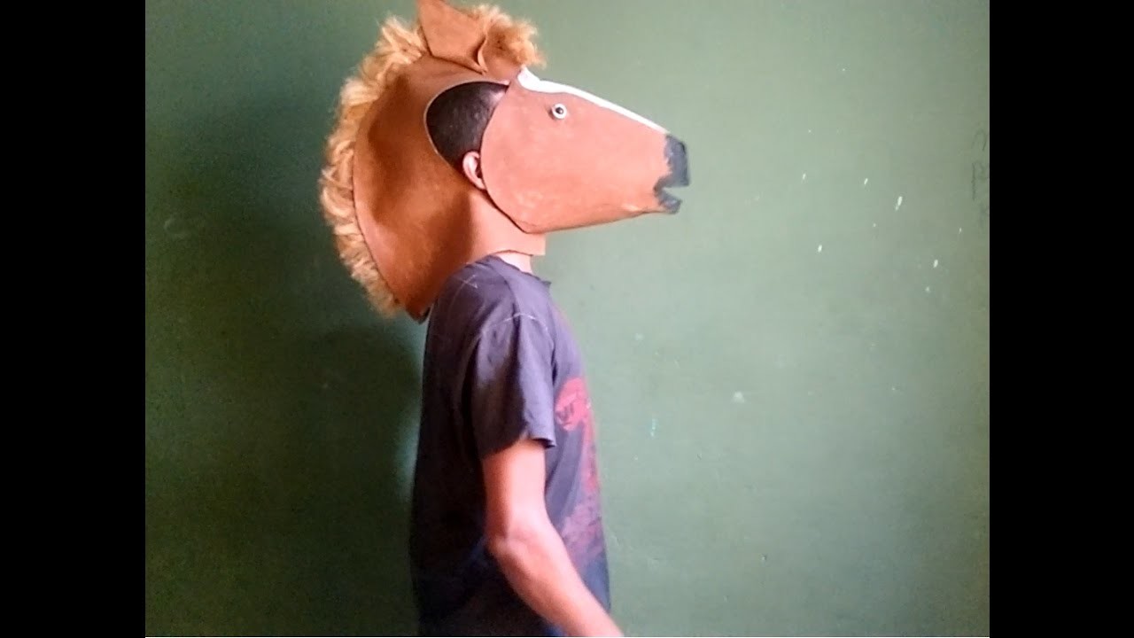 Como fazer mascara cabeça de cavalo (Japa, Julio Cocielo )
