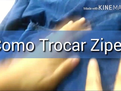 Como  trocar ziper de calça Jeans