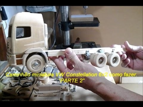Miniatura de caminhão de madeira MDF como fazer parte 2