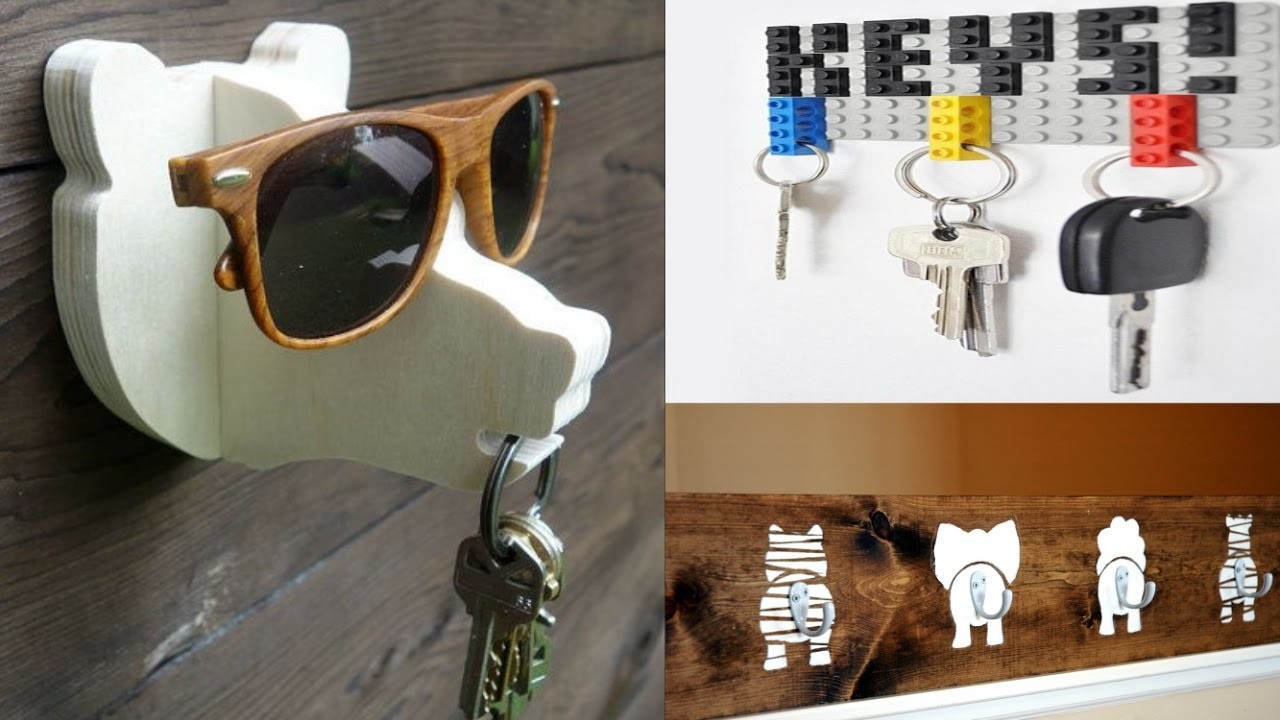 Porta Chaves Criativos, mais de 100 ideias para te inspirar - Key Holder Hangers