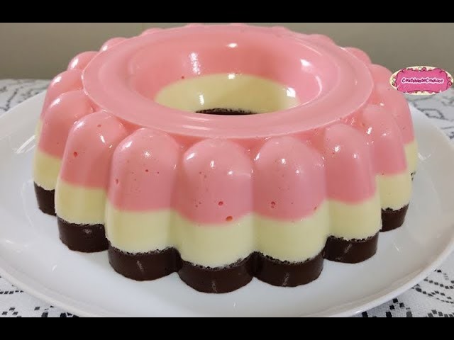 PUDIM NAPOLITANO ( SEM FORNO ) com CozinhandoComNane :)