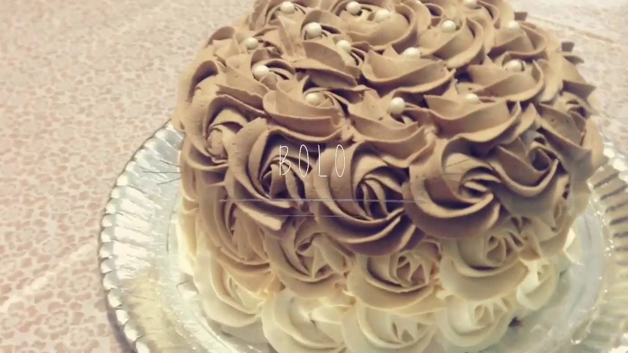 Como decorar bolo de Rosas - Super fácil - Na cozinha -  Decorate Cake degrade roses -CAKE TREND